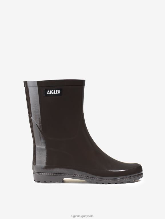 Aigle mujer botas T20BD517 cacao bota de lluvia de charol