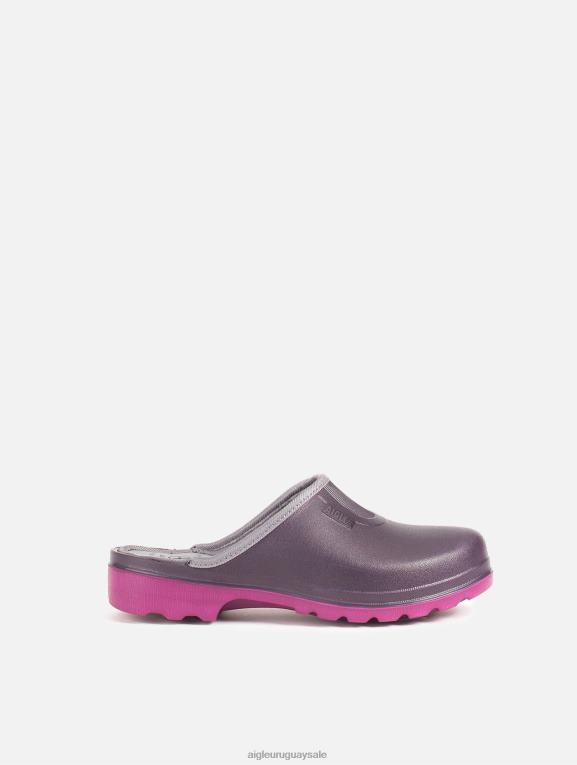 Aigle mujer zapatos T20BD603 berenjena/dalia zueco ultraligero